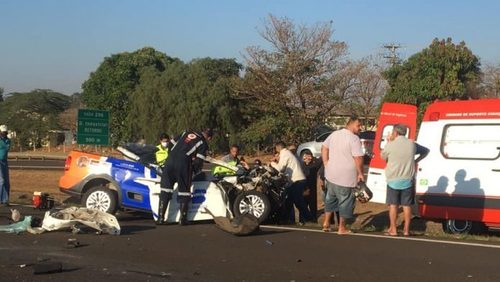Motorista é socorrido em estado grave após acidente em rodovia da região