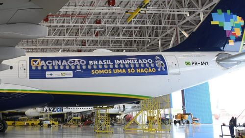Avião que vai buscar vacinas na Índia decola hoje do Recife