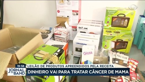 Barato e bom: leilão com produtos apreendidos ajuda a tratar câncer de mama