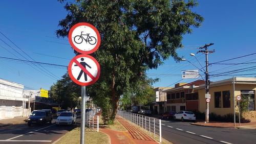 Transerp implanta novas placas na ciclovia da avenida do Café