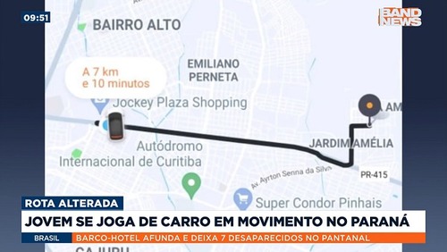Jovem pula de carro em movimento para fugir de abuso sexual