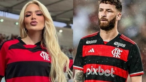 Zagueiro do Flamengo Léo Pereira pede Karoline Lima em namoro