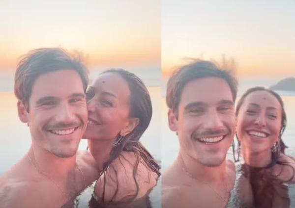 Sabrina Sato e Nicolas Prattes posam em clima de romance