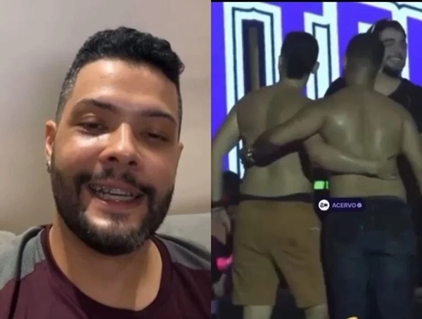 "O importante são os 10 mil no bolso", diz homem que beijou outro homem em show