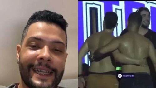 "O importante são os 10 mil no bolso", diz homem que beijou outro homem em show