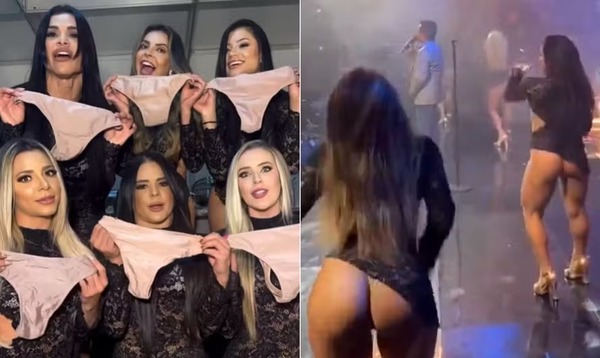 Bailarinas de Leonardo fazem vídeo e discutem com seguidores após polêmica sobre uso de calcinha