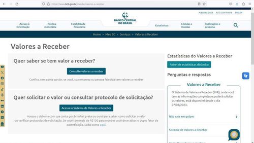 Banco Central alerta sobre golpe do dinheiro esquecido