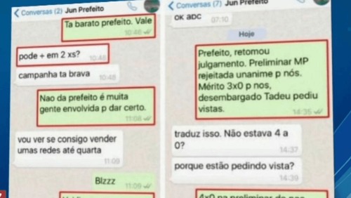 Troca de mensagens mostra político negociando compra de sentença no MS: 'Pode dividir?'