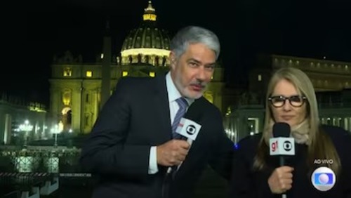 Ilze Scamparini explica climão com William Bonner no Vaticano