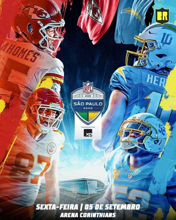 NFL no Brasil: Kansas City Chiefs vai enfrentar Los Angeles Chargers na Arena Corinthians