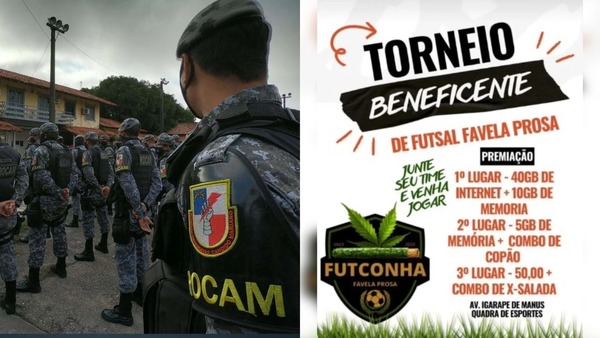 'Futconha': Polícia Militar frustra campeonato que premiava ganhadores com maconha
