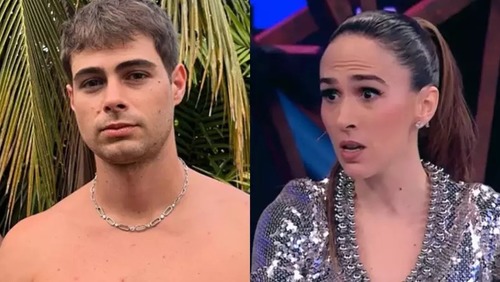 Tatá Werneck reage com bom humor ao 'volume' de Rafa Vitti em praia
