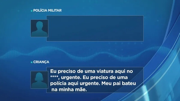 Criança liga para a polícia e denuncia agressões do próprio pai: “Está batendo na minha mãe”