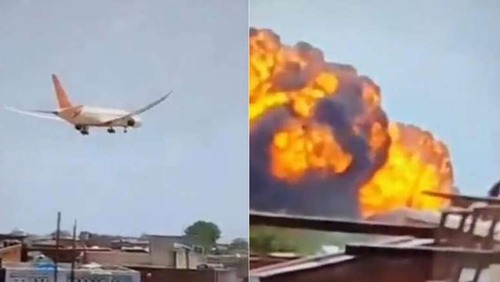 Avião da Air India com mais de 240 pessoas a bordo cai na Índia; uma pessoa sobrevive