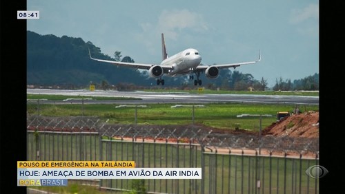 Avião da Air India faz pouso de emergência na Tailândia após ameaça de bomba