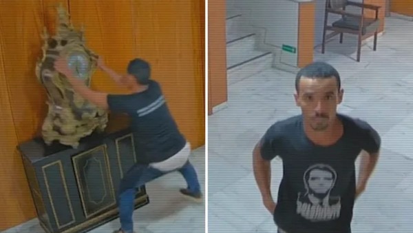 Após juiz determinar soltura, Moraes manda prender homem que quebrou relógio em atos golpistas