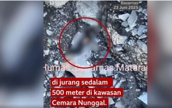 Imprensa da Indonésia mostra imagens de resgate de brasileira que caiu em vulcão