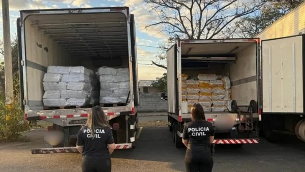 Polícia apreende 12 toneladas de polpa de açaí avaliadas em R$ 200 mil desviada em Goiás