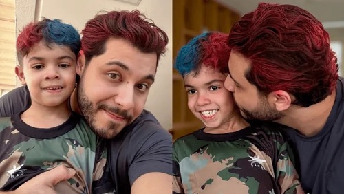 Murilo Huff compartilha vídeo de Léo após ficar com a guarda unilateral do menino