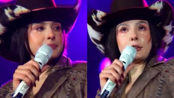 Ana Castela chora durante show e desabafa