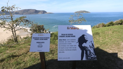Juliana Marins: Niterói inaugura placa em homenagem a jovem que morreu na Indonésia
