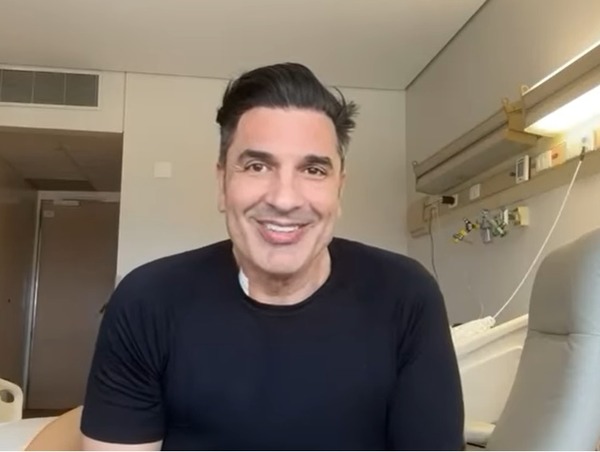 Edu Guedes agradece e se emociona em primeira aparição após cirurgia