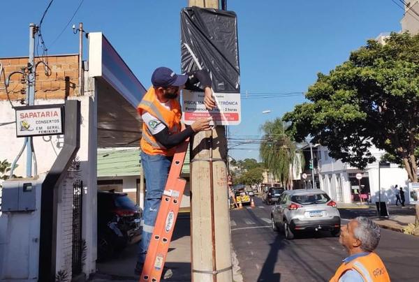 Rua no Centro de Ribeirão Preto ganha novas vagas de Área Azul