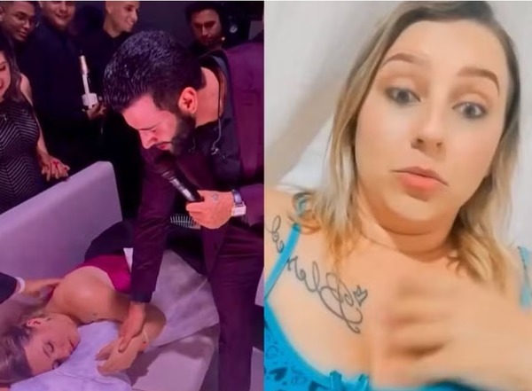Mulher que dormiu em show de Gusttavo Lima durante casamento de Éder Militão se pronuncia