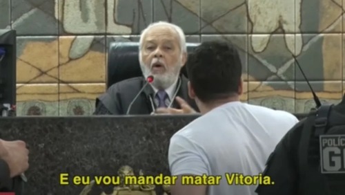 Homem que matou ex-mulher debocha de juiz e ameaça irmã da vítima: “vou mandar te matar”
