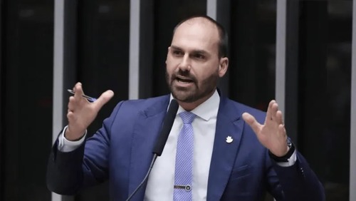 Eduardo Bolsonaro comemora sanção dos EUA contra Moraes: "Começamos a fazer justiça"