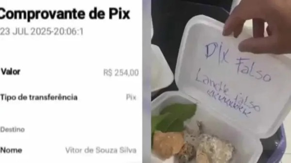 Lanchonete descobre golpe e envia pedra para malandro no lugar de lanche