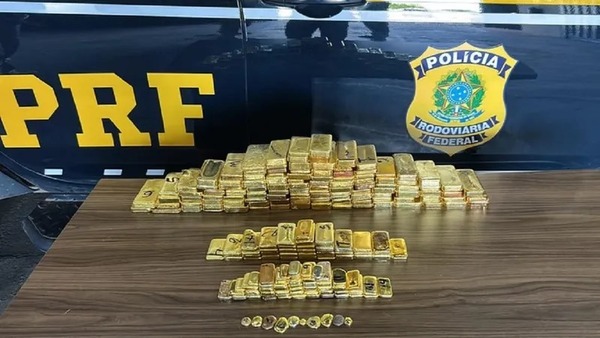 PRF apreende 103 kg de ouro em Roraima, a maior do país registrada pela corporação