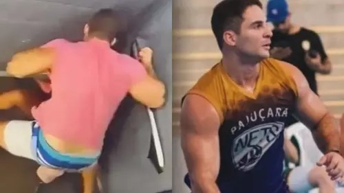 Vaza foto de ex-jogador supostamente agredido na prisão após dar 61 socos em mulher