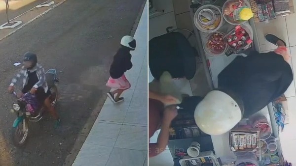 Vídeo: adolescente usa saia e arma de airsoft para assaltar mercadinho no Piauí