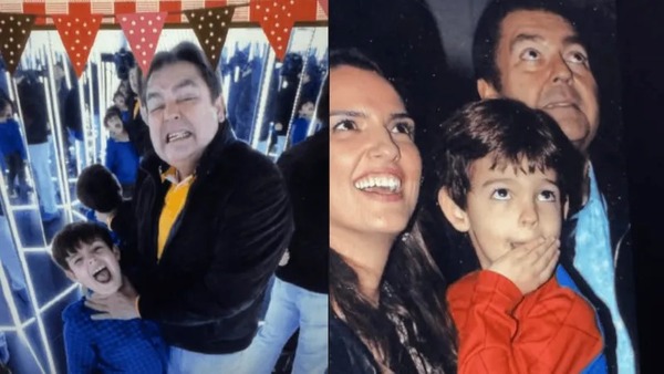 Filho caçula de Faustão presta homenagem no Dia dos Pais