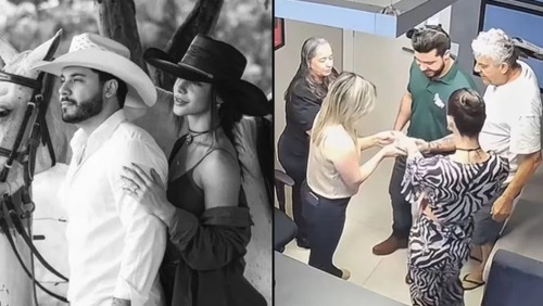 Noiva de Murilo Huff compartilha reação de amigos e familiares ao anunciar noivado