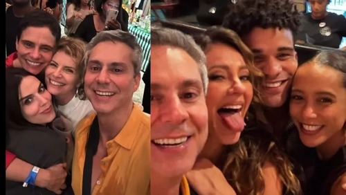 Alexandre Nero mostra bastidores do aniversário de Humberto Carrão: “Nós também somos fãs”