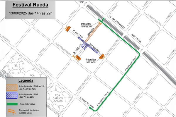 Ruas do Centro de Ribeirão Preto serão interditadas para festival cultural no fim de semana