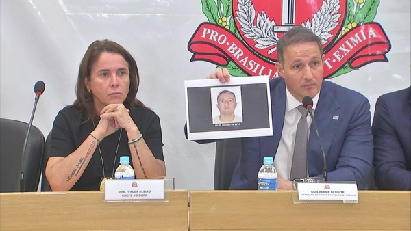 Derrite divulga fotos e nomes de suspeitos de envolvimento na execução de delegado; veja