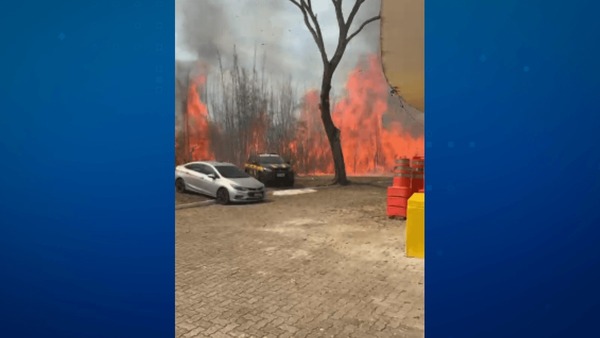 Fogo em vegetação atinge 12 viaturas da PRF no interior de SP; não há feridos