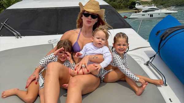 Virgínia Fonseca mostra passeio de iate com filhos no Dia das Crianças: 'Meus 3 anjinhos'