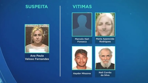 Irmã de suspeita de envenenar feijoada é presa por envolvimento nos crimes