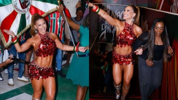 Virginia Fonseca leva mãe de Vini Jr. a ensaio da Grande Rio