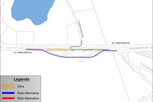Trecho da avenida Henri Nestlé será interditado nesta sexta-feira