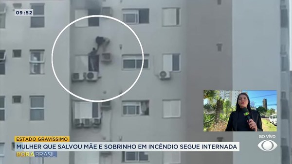Advogada que salvou família de incêndio segue internada em estado grave