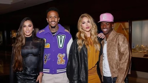 Virginia e Vini Jr. surgem em 'foto de casal' ao lado de Tainá e Éder Militão