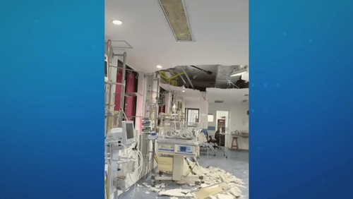 Vídeo: teto de maternidade desaba em cima de incubadoras no Recife