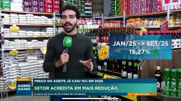 Vilão da inflação, azeite tem queda de 15% e mantém tendência de baixa para 2026