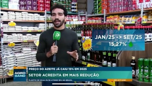 Vilão da inflação, azeite tem queda de 15% e mantém tendência de baixa para 2026