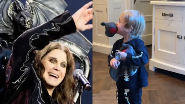Neto de Ozzy Osbourne 'imita' avô e morde cabeça de morcego de pelúcia
